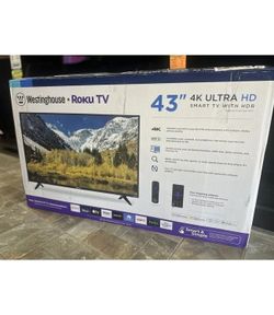 MEMORIAL DAY SALES!!! 43" WESTINGHOUSE 4K LED HDR SMART WR43UT4212