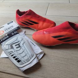 Cleats 1.5 & Small Shin Guards  All For $45