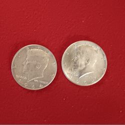 1964 P And D Kennedy Half Dollars