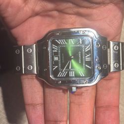 Cartier Watch (stainless steel, stamps engraved) 