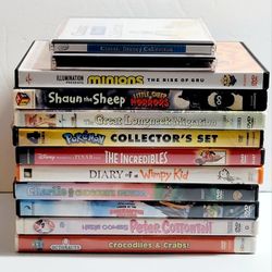 (Lot Of 12) Children’s Assorted DVDs In Various Cases Movies/TV Series Animated/Live-action. All good condition.  
#1. The Land Before Time X: The Gre