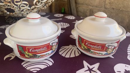 Set Of Two Ceramic Pots With Lid 