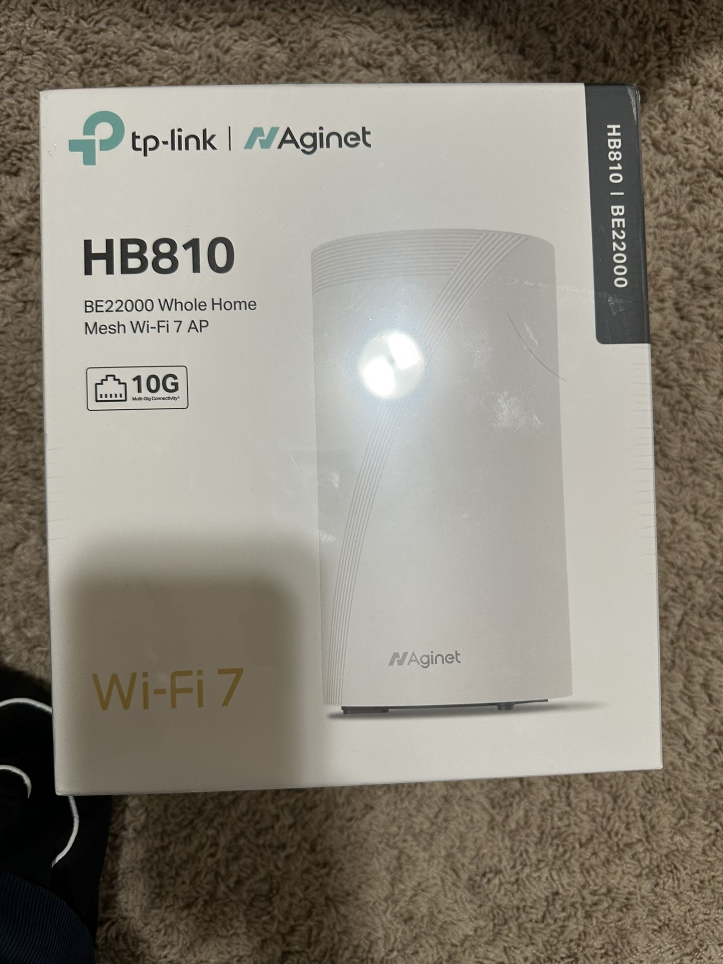 TP-Link Aginet HB810 BE22000 Whole Home Mesh Wi-Fi 7 Router (Brand New, Sealed)