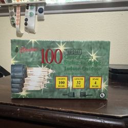 Michaels Stores Christmas Lights Clear 100ct 32ft Indoor Outdoor 253350