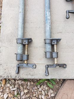Pipe Clamp Fixtures Sets With Galvanized Pipes