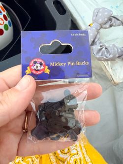 Disney Parks Mickey Pin Backs – 12 Pack