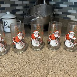 Coca Cola Santa Glasses 