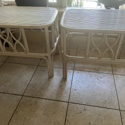 2- Bamboo End Tables / Side Tables FREE
