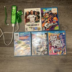 Wii U Games and Controller/remote for sale