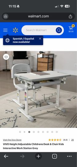 VIVO kids adjustable desk and chair