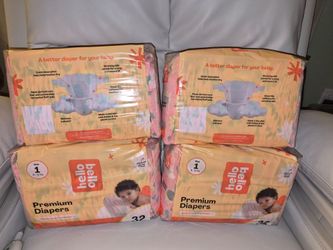 Hello Bello Premium Diapers Size 1 – 4 Packs
