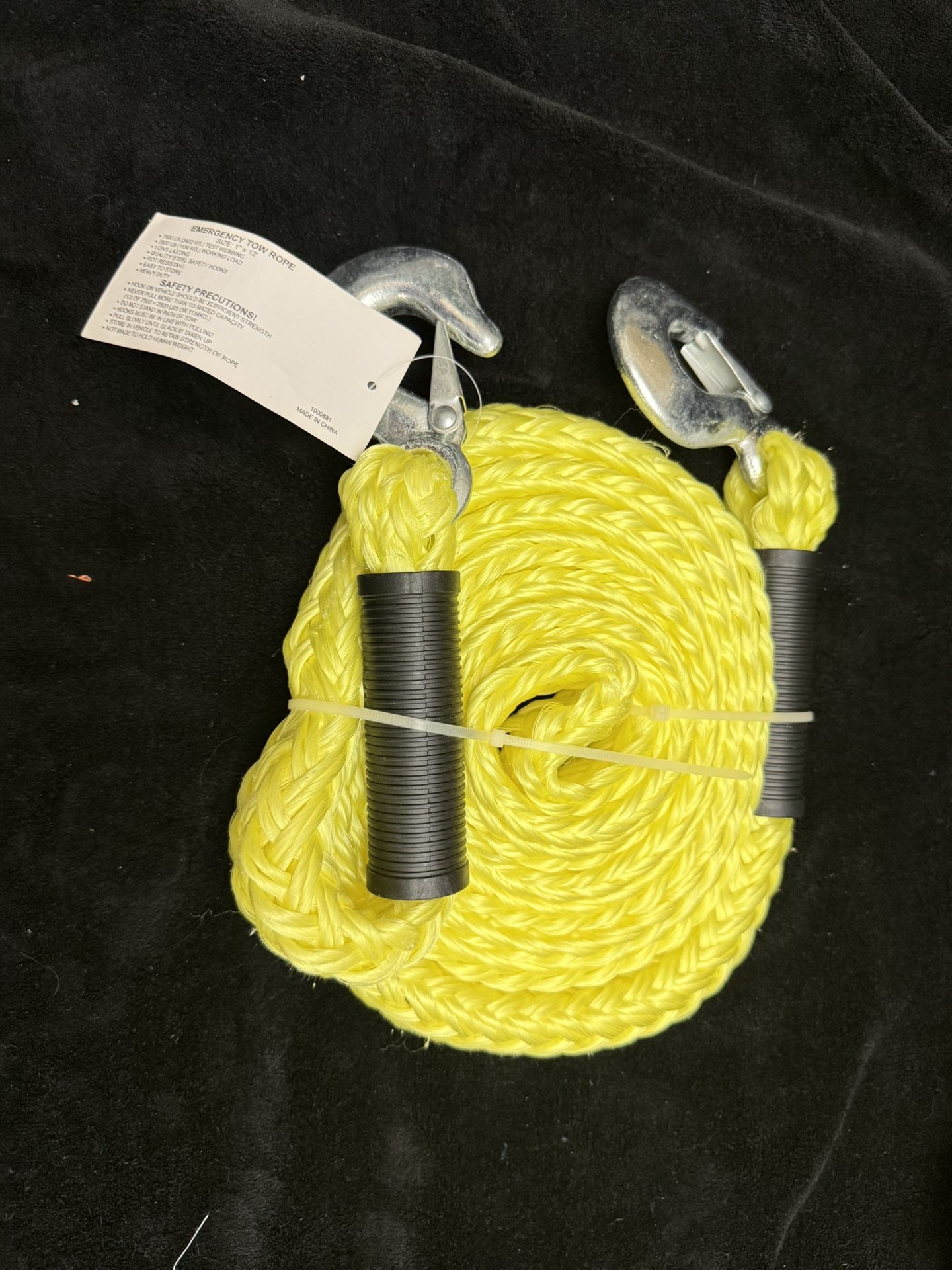 Emergency Tow Rope With Hooks