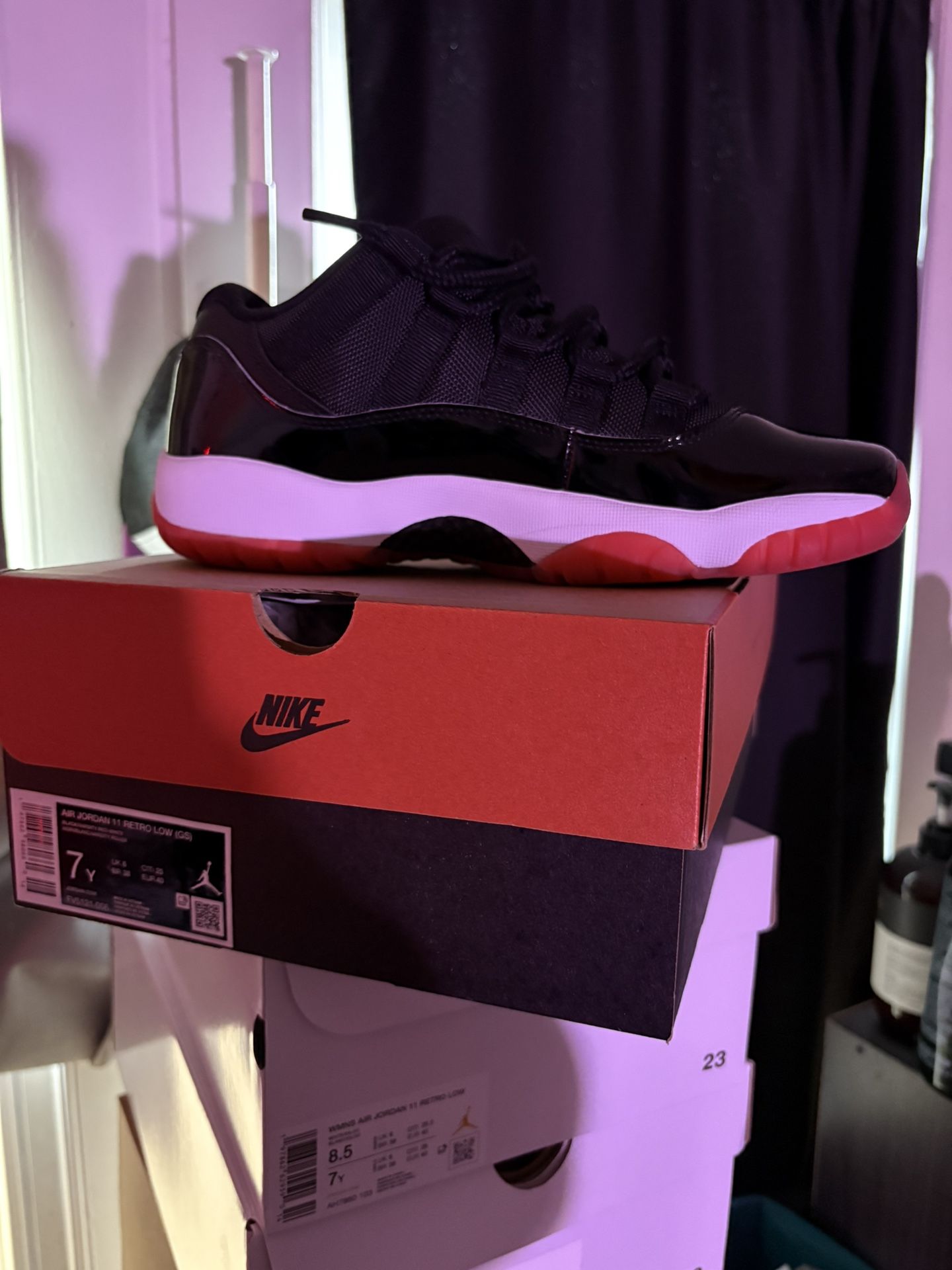 Air jordan bred and Jordan 11 Igloo both size 7
