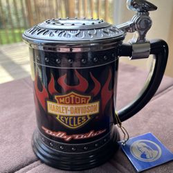 Harley Davidson Billy Bike Ceramic Tankard 