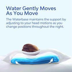 New Mediflow Water Pillow - Elite Collection, Fiber Pillow. Orthopedic Pillow for Neck Pain Relief, Adjustable Water Pillow for Sleeping. (1 Pillow)