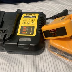 Power Tool Battery Charger & USB DeWALT Battery Adapter For PHONES