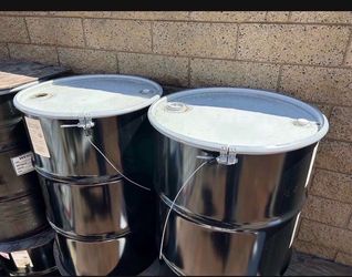 55 Gallons Steel Drums (food grade) $35 Each (have 4)