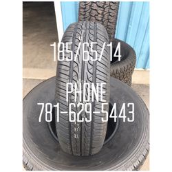 New tires For Sale 185/65/14 $60 each free Installation And Balancing