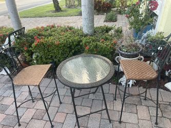 Outside indoor table set