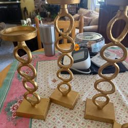 Gold Candle holders