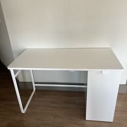 White IKEA Desk