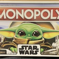 New sealed Star Wars The Mandalorian Edition Monopoly Board Game by Hasbro/ Disney 