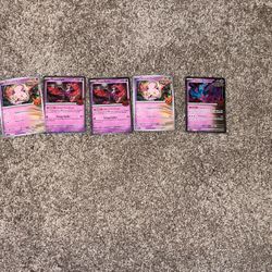 5 Rare Pokémon Cards