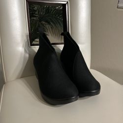 ALEGRIA NADYA BLACK FLEECE ANKLE BOOTS BOOTIES SHOES US WOMENS SZ 10.5/11 EU 41