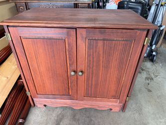 Wood Cabinet with Double Doors