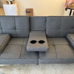 Grey Futon Couch 