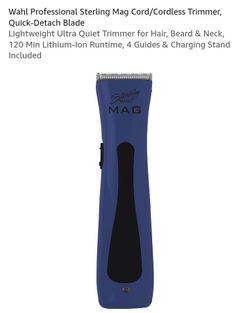 NEW WAHL PROFESSIONAL STERLING MAG CORDLESS TRIMMER