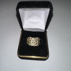 14k Gold Nugget Ring