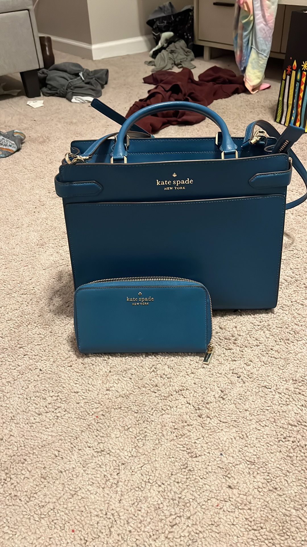 kate spade Large Crossbody Bag And Matching Wallet
