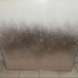 Rose Gold Glitter Art Picture 