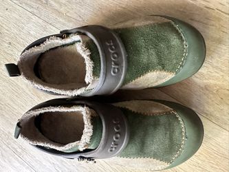 Crocs Shoe with Leather Design Size 1 For Kids