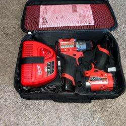Milwaukee M12 Fuel Brushless Combo Drills 2.0 Batteries and Charger Used Normal Wear $330 Or Best Offer 