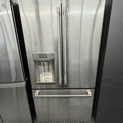 Stainless Steel Cafe French Door Refrigerator Hot Water Dispenser