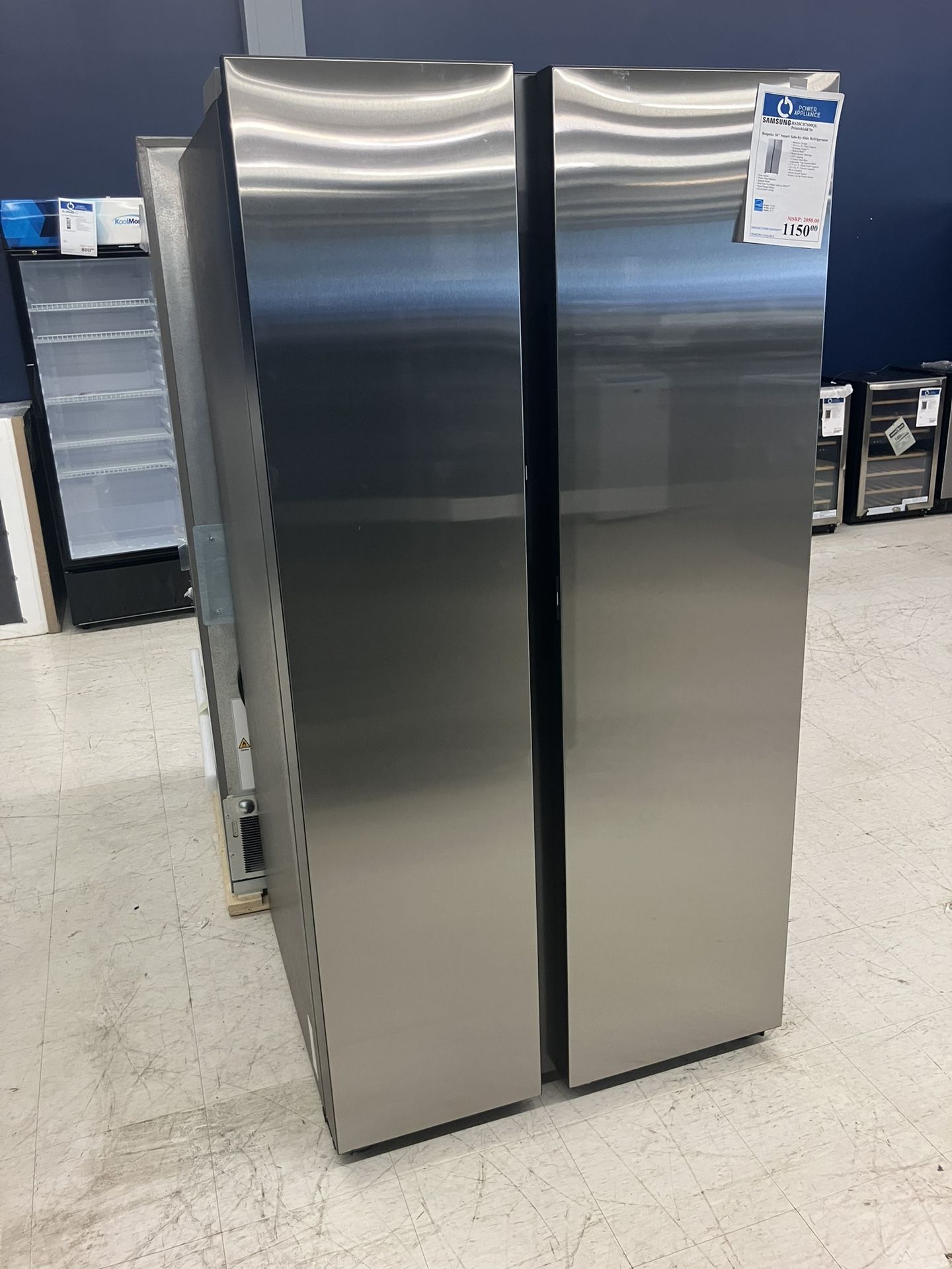 SAMSUNG RS28CB7600QL Printshield Ss Bespoke 36" Smart Side-by-Side Refrigerator