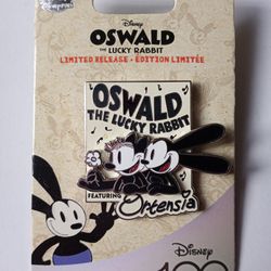 Disney Park's Oswald The Lucky Rabbit With Ortensia Pin