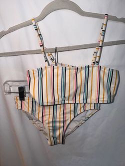 Women’s Bikini, Billabong, 2 Piece Swimsuit, Striped, Size XS