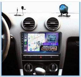 4+64GB] Android Radio For Audi A3 2008-2012: NHOPEEW 9 Inch IPS Touchscreen Audi A3 Stereo - Wireless Carplay And Android Auto, Custom Homepage, DSP/E