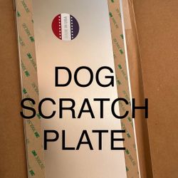 NEW Deck the Door Decor | Dog Scratch Door Protection Plate - Anodized Aluminum - Magnetic Mount for Steel Doors - Multiple Finish Colors - Sizes for 