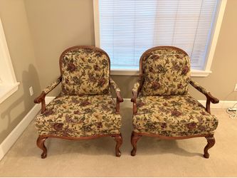 Bassett floral chair