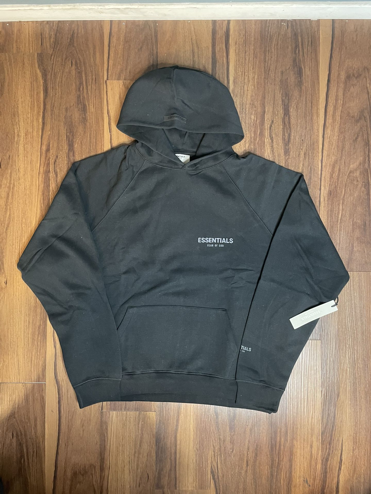 Black Reflective Essentials Hoodie