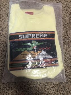 Supreme needlepoint patch sweater