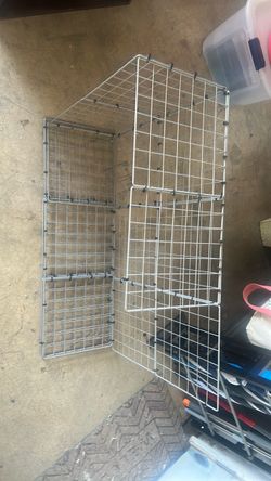 Modular Wire Grid Storage Cube Shelving Unit