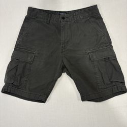 Levi’s Cargo Shorts W32 Olive Green Classic Red Tab Multiple Pockets