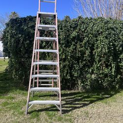 Ladder.       fiberglass ladder with extension 8 ft. Extension 12 ft.