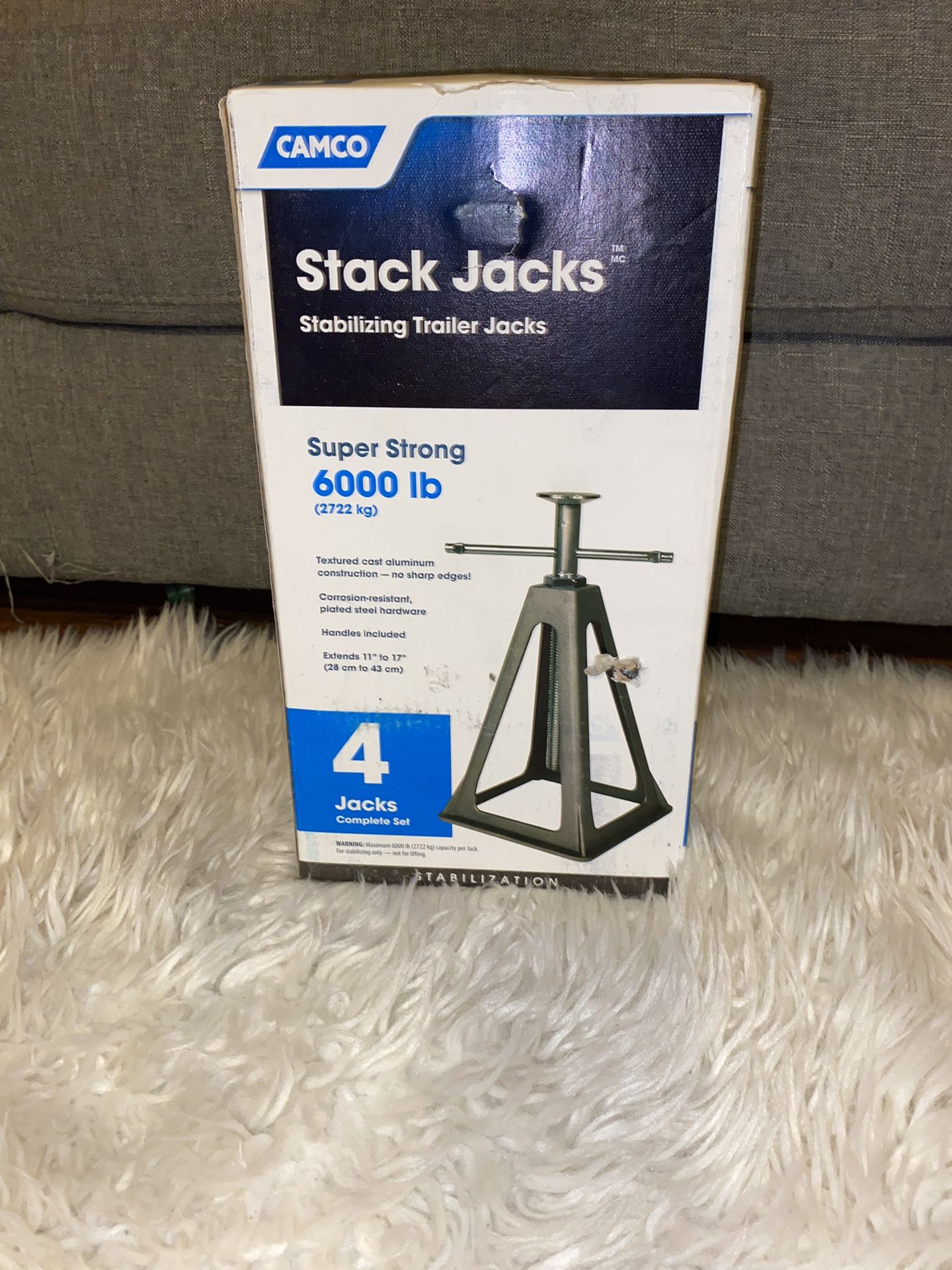 NIB-Camco RV Stabilizing Jack Stands - 4-Pack (44560)