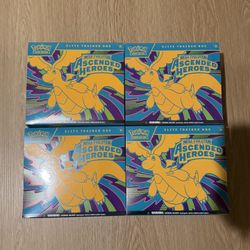 Pokemon TCG Ascended Heroes ETB lot of 4